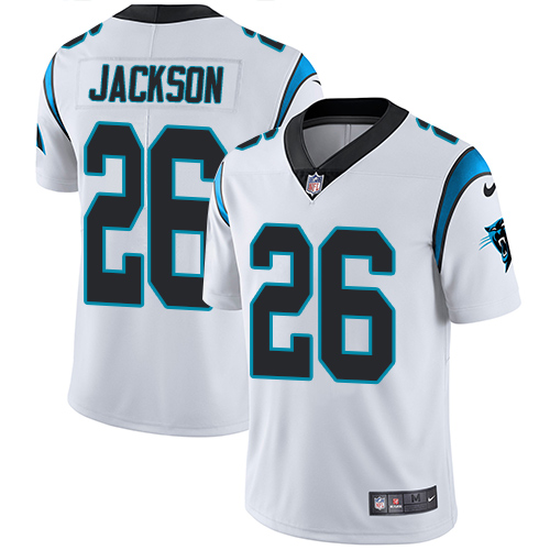 Nike Panthers #26 Donte Jackson White Men's Stitched NFL Vapor Untouchable Limited Jersey - Click Image to Close